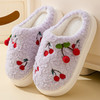 新品【樱桃棉拖鞋女 超暖和！】秋冬季加绒超厚，保暖居家用棉拖，学生踩屎感棉拖鞋，亲肤细腻，柔软轻盈，防滑舒适， PVC舒适材质，180°扭曲，回弹舒适，软而不塌！ 商品缩略图7