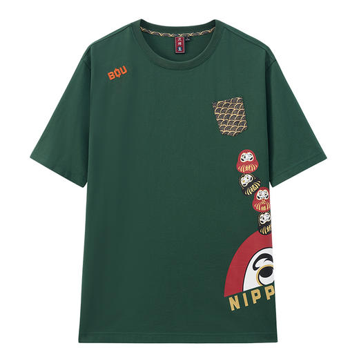 ONIARAI/鬼洗25春夏棒系列趣味达摩叠叠乐短袖T男女款 N840264 商品图3