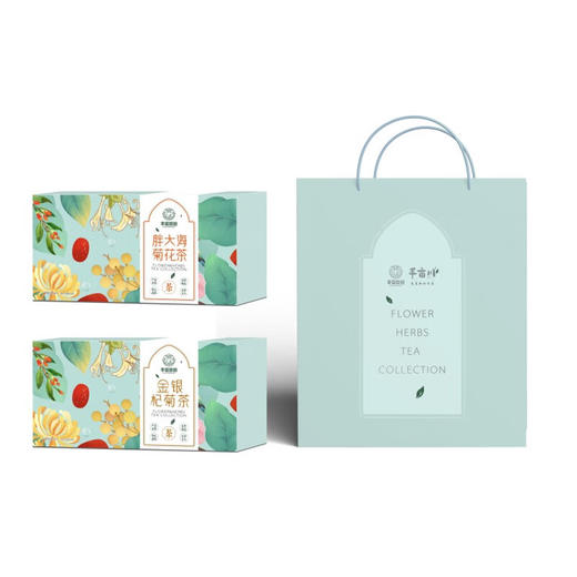 半亩良田 花果茶 胖大海菊花茶2种茶包组合360g 金银杞菊 商品图1