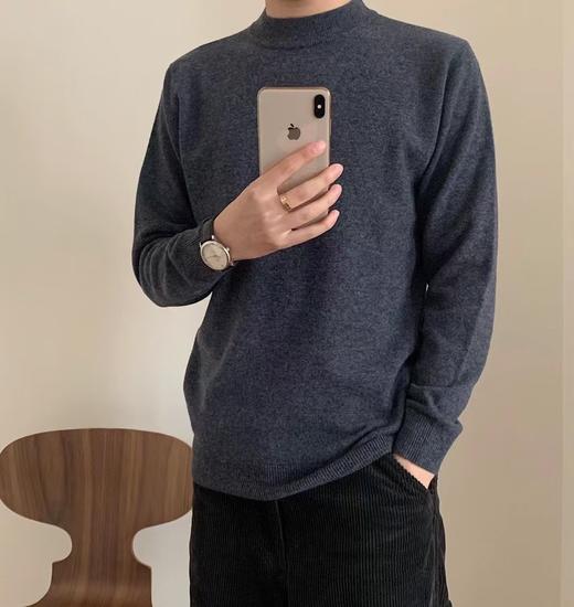 厂家直发100纯羊毛净版男士羊绒衫 商品图9