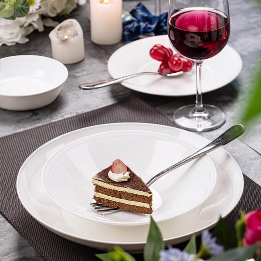 碗碟套装家用新款骨瓷餐具套装碗盘轻奢高档碗具组合送礼碗碟陶园梦-碧波微澜10人用50头骨质瓷餐具 商品图2