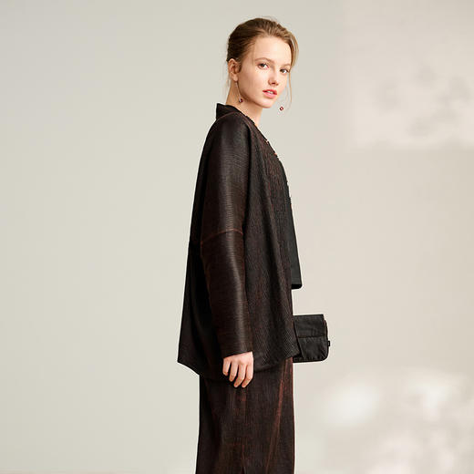 TANGY Collection/2025天意精品春季新品中国风女士莨绸双面穿外套 商品图3