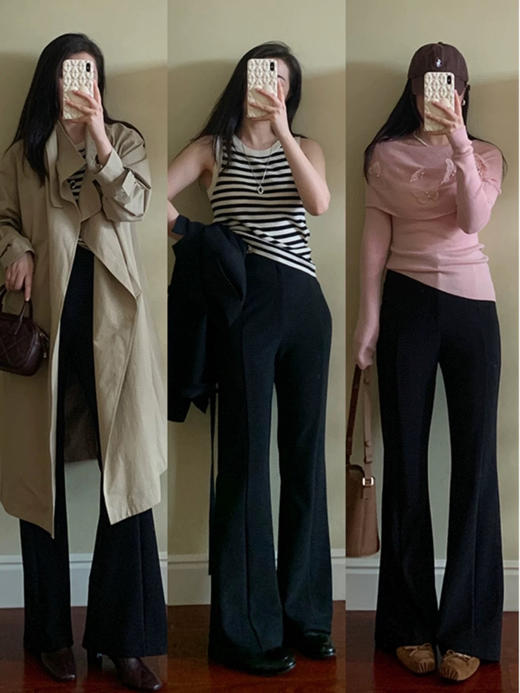 高腰加绒喇叭裤（hg锁 商品图2