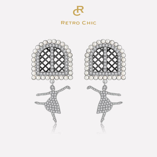 【刘忻同款】Retro Chic | 皇家芭蕾王国耳环&皇家芭蕾颈链 商品图5