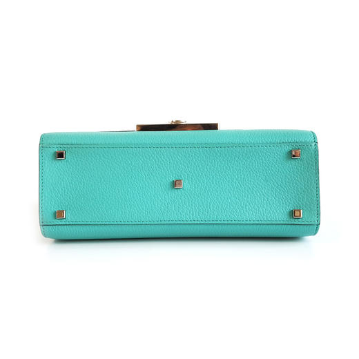 【95新】MOYNAT莫奈Rejane中号湖蓝色银扣Rejane 26手提单肩包女士现售价：11500！181224JJ15 商品图5