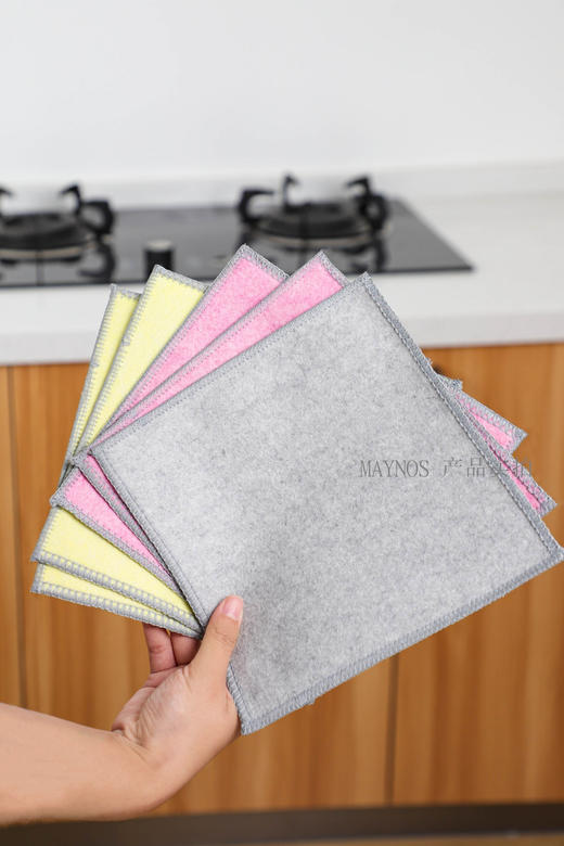 🧼//【MAYNOS椰壳银丝双面洗碗布】第四代银丝抹布！双面双效新升级，起泡效果甩普通银丝抹布几条街❗️ 🔻双面双效，吸水吸油一块搞定 🔻银纤维丝，不伤锅具不伤手  商品图12