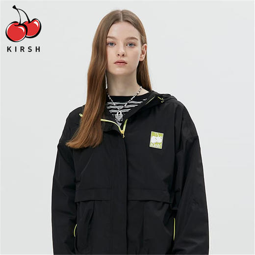 KIRSH 女 樱桃橡胶标志拉链带带帽卫衣 FKQSCUN500M 商品图2