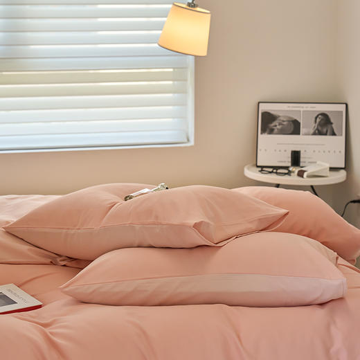 【四季可用】40支新疆长绒棉火山全棉磨毛纯色床品单件、单被套、单床笠、枕套 商品图8