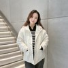 佐丹奴女装秋冬季大口袋连帽棉衣菱形格纹棉服外套05374614 商品缩略图0