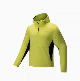 安踏（ANTA）微多孔速干丨轻暖绒长T男360度反光跑步套头长袖T恤 152445407