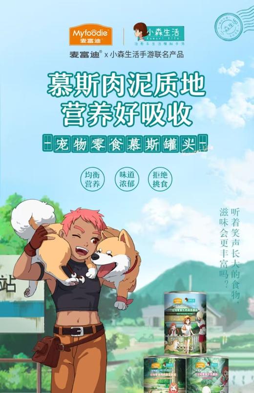 【4333】麦富迪狗狗宠物零食鸡肉蔬菜慕斯罐头375g/罐 商品图2