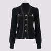 精致优雅感外套女手工织带设计24冬修身显瘦罩衫上衣 商品缩略图1