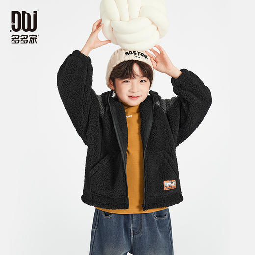 【团购价79.9-89.9】多多家男童外套颗粒绒棉服加厚冬装2024新款儿童秋冬季中大童棉衣9779 商品图1