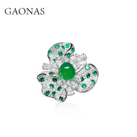 GAONAS 高珠设计 鸡尾酒戒 绿色戒指 YSJ061670