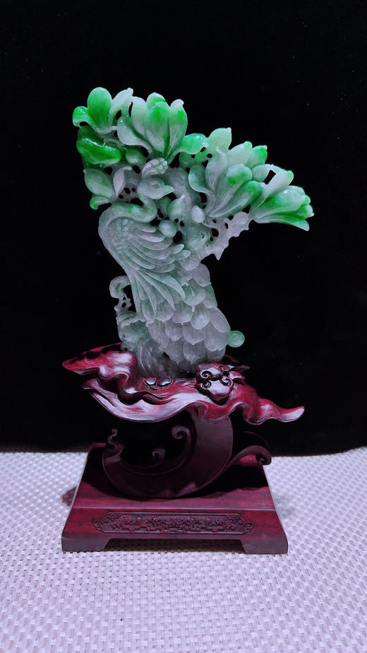 620753翡翠摆件【锦上添花】 商品图3