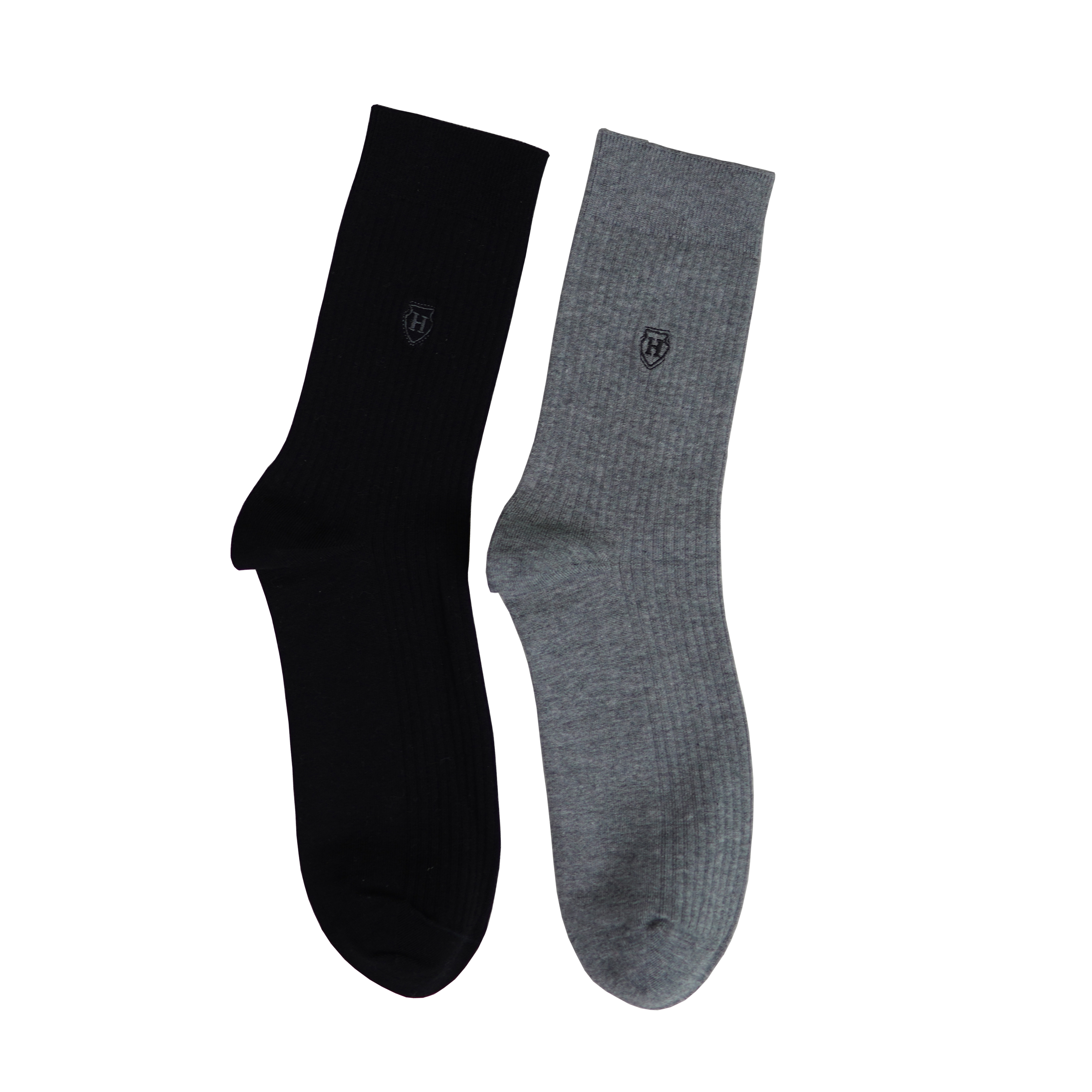 【2双】男士全棉休闲袜中长筒棉袜四季棉袜简约舒适休闲【6双6折】【2421601】