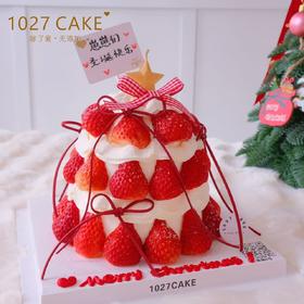 1027CAKE | 草莓许愿树  丝带蝴蝶结