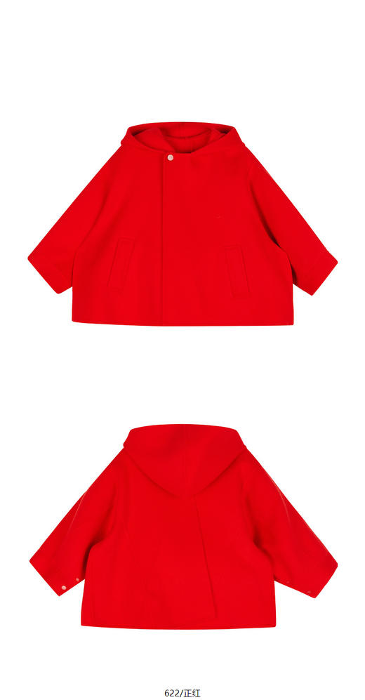 jnby  24年冬款  短款呢大衣  1OB810190 商品图12