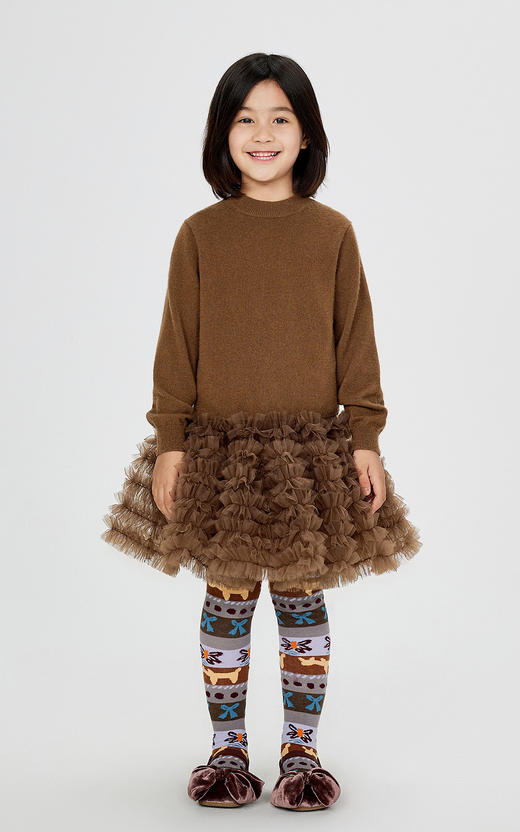 jnby   24年冬款  长袖毛衫连衣裙   1OBG11870 商品图0