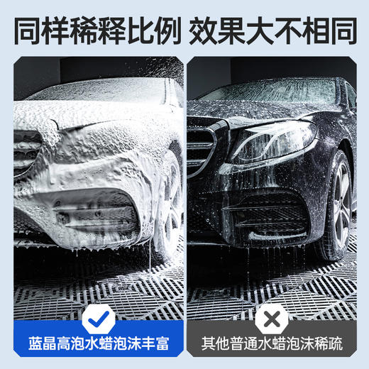 固特威冰耀洗车水蜡液高泡沫黑白汽车专用强力去污清洗剂泡沫液 商品图2
