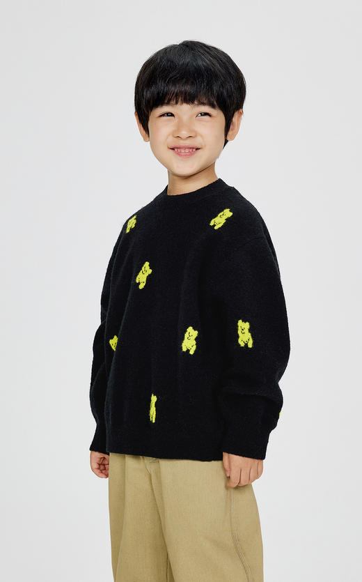 jnby  24年冬款   长袖套头毛衫  1OB312400 商品图4