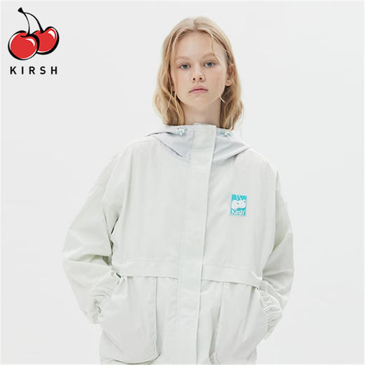KIRSH 女 樱桃橡胶标志拉链带带帽卫衣 FKQSCUN500M 商品图0