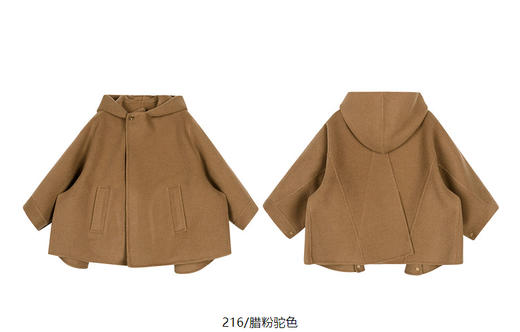 jnby  24年冬款  短款呢大衣  1OB810190 商品图13