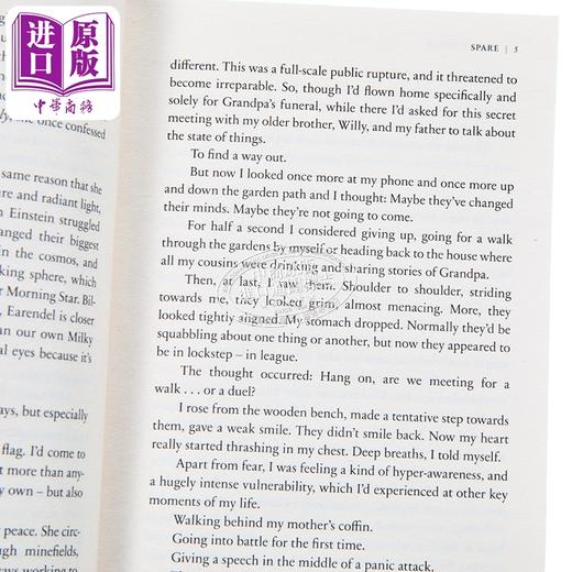 【中商原版】哈里王子自传 替补候补 平装 哈里王子萨塞克斯公爵 英国王室 Spare 英文原版 Prince Harry 商品图10