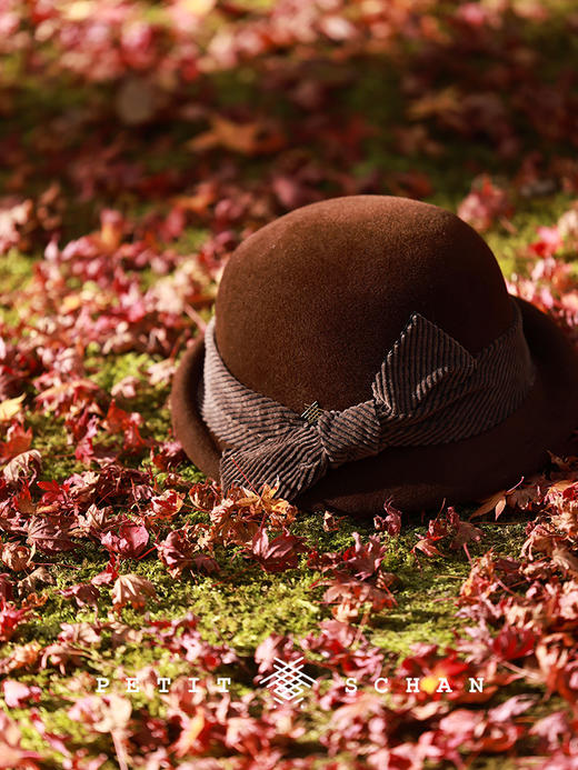 PETIT SCHAN小闪 #079 Rose's story 玫瑰的故事 捷克进口兔毛毡复古蝴蝶结小礼帽 商品图0