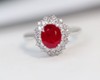 1.3ct刻面红宝石戒指 商品缩略图0