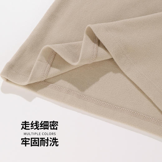 雅黛丽保暖上衣女7A抑菌双面磨毛简约打底衫可外穿秋冬季内搭秋衣 商品图7