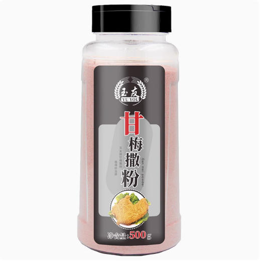 4瓶 玉友甘梅撒粉500g 撒料梅子粉鸡排甘梅地瓜专用撒粉家用商用 商品图3