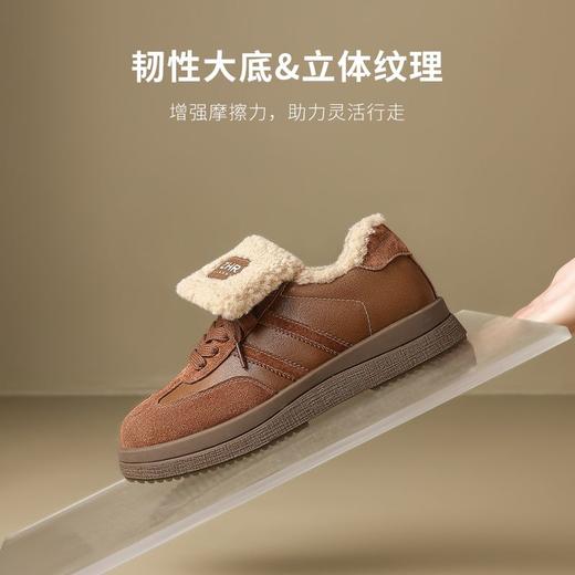 ZHR则则复古加绒德训鞋加厚棉鞋2024冬季新款保暖雪地靴休闲鞋女 商品图7
