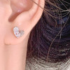 卡蒂罗/KADER 心心念念耳钉 不对称爱心经典百搭轻奢时尚睡觉免摘耳饰 心形锆石璀璨闪耀念念不忘必有回响 商品缩略图2