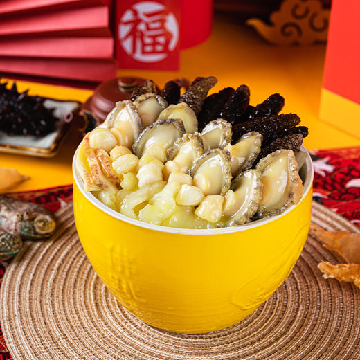 星龙港 佛跳墙礼盒1.5kg 海参8根、鲍鱼8个 螺片，蹄筋 贝柱、鱼胶 杏鲍菇 商品图3