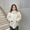 佐丹奴女装秋冬季大口袋连帽棉衣菱形格纹棉服外套05374614 商品缩略图1