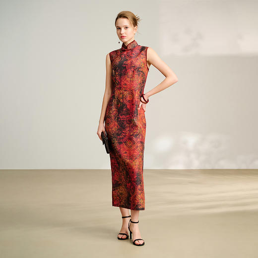 TANGY Collection/2025天意精品春季新品中国风莨绸女士连衣裙 商品图1