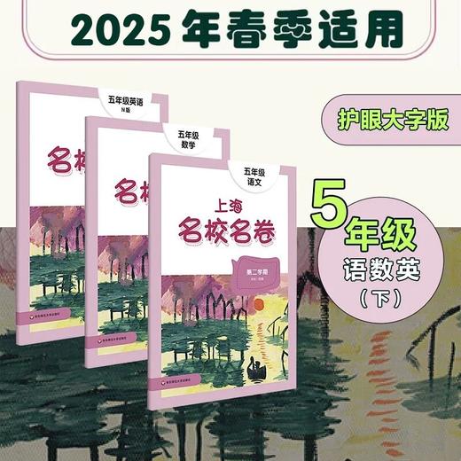 【配套新教材】2025春上海名校名卷 1-5年级下册 第二学期 语数英 沪版模拟测试卷 商品图4