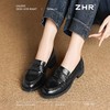 ZHR则则气质优雅粗跟单鞋乐福鞋2024新款通勤小皮鞋百搭舒适女鞋 商品缩略图8