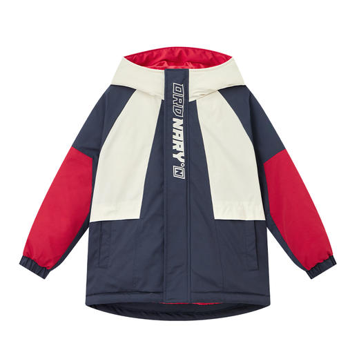 【团购价129.9】多多家男童棉服外套防水秋冬季2024新款冬装儿童男孩拼色连帽棉衣9778 商品图4