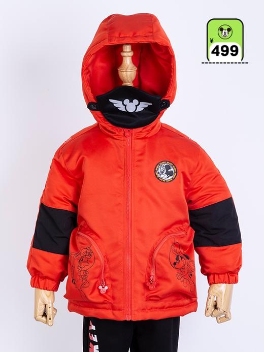 迪士尼冬季男童连帽夹棉外套214DS0233 商品图2