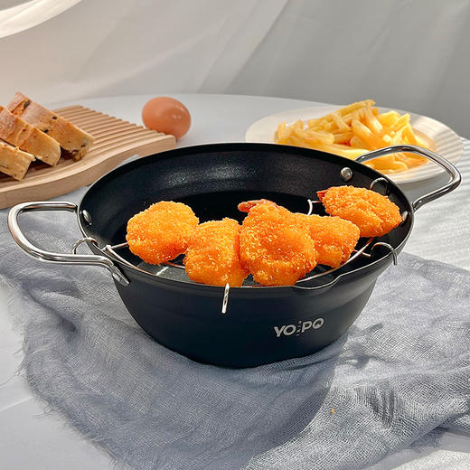YOPO 日式天妇罗炸锅 环形加热 隔热手柄 导热均匀 商品图3