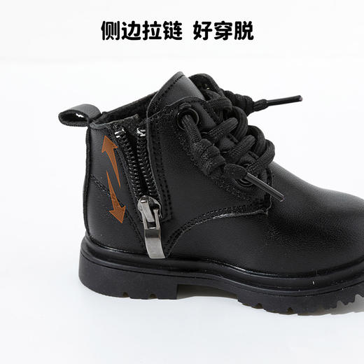 贝贝怡童鞋女宝宝短靴冬靴2024新款儿童马丁靴保暖女童洋气宝宝鞋ZB4DX023 商品图8