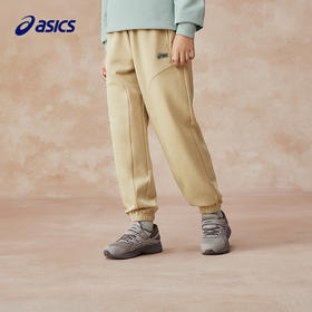 Asics/亚瑟士童装2025年春季新品松紧可调节运动裤针织收脚长裤