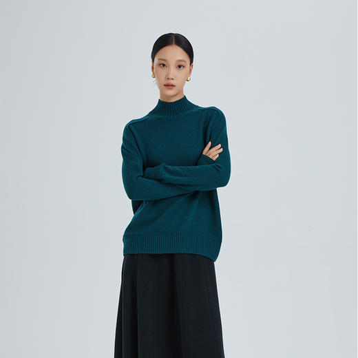 东黎 • 山羊绒女士秋冬针织半高领纯色百搭保暖长袖套衫 3026 商品图1