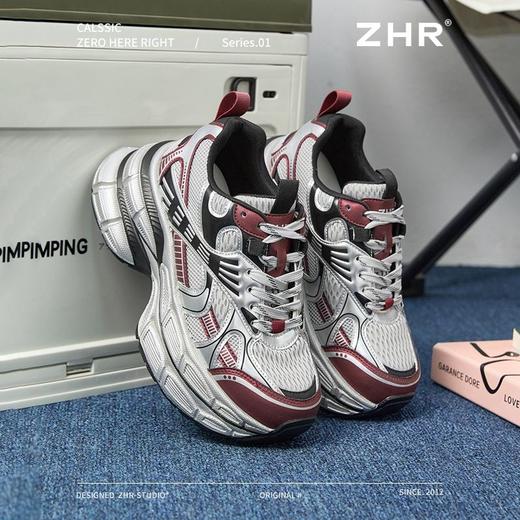 ZHR则则银色厚底老爹鞋女春季新款耐磨轻便运动鞋时尚百搭休闲鞋 商品图8