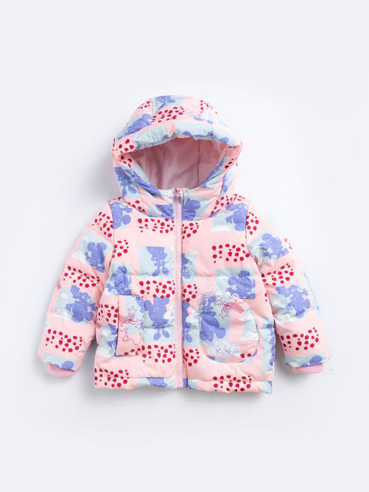 迪士尼女童连帽棉服外套224DS0781 商品图0