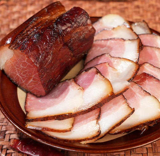 廖记棒棒鸡后腿/五花腊肉450g正宗川味特产烟熏腌腊肉风干年货送礼 商品图1