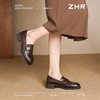 ZHR则则气质优雅粗跟单鞋乐福鞋2024新款通勤小皮鞋百搭舒适女鞋 商品缩略图9
