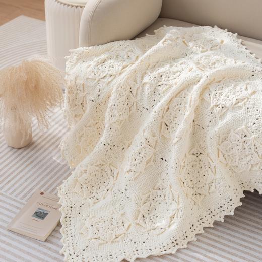 苏苏姐家绵绵云朵毯子抱枕套手工diy编织钩针毛线团自制材料包 商品图1